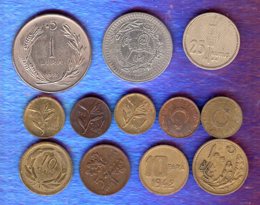 Tutti le monete: Turkey coins 12 stück – Usato da Leibstadt venduto da baroc333