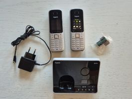 Gigaset S810A Schnurlostelefon DECT Basisstation 2 Handte...
