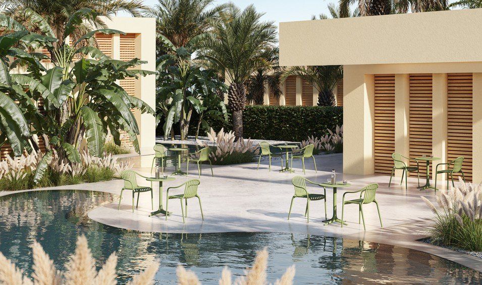 Sedie: Lot de 4 Chaises Palm Jade Vondom – Nuovo e nell'imballaggio originale da Martigny venduto da ShowroomXL 1