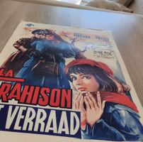 Affiche Belge Cinéma La Trahison Et Verraad 1964