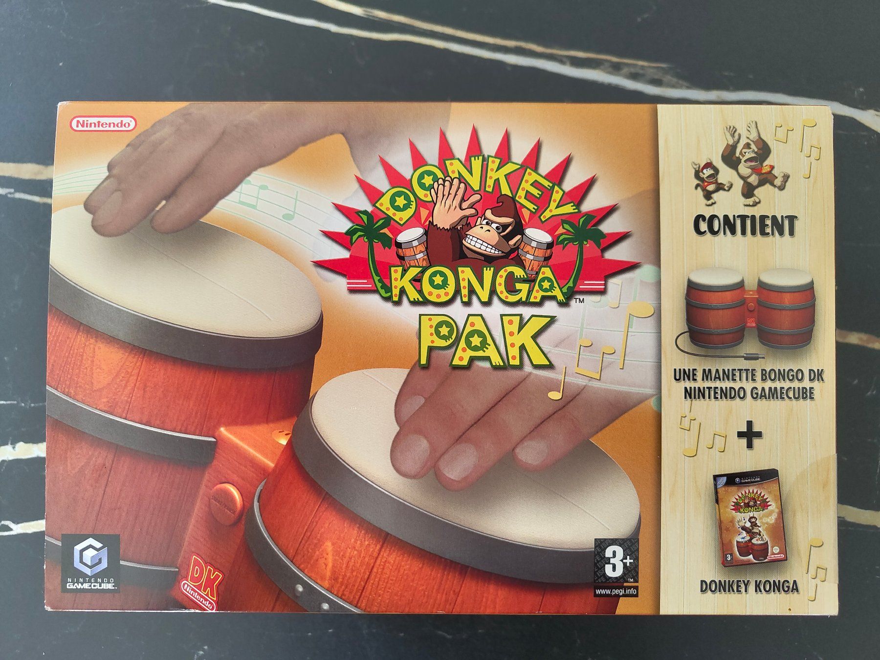 Nintendo Giochi: Pack Donkey Konga + DK Bongos GameCube NEUF/NEU – Nuovo e nell'imballaggio originale da Bussigny venduto da Calagan