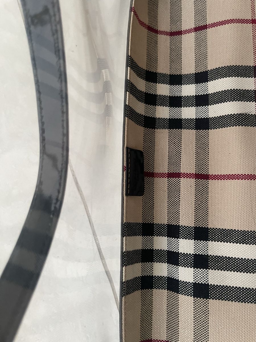 Burberry Borse da donna: Burberry Tasche transparent mit Tartan Innenfutter – Usato da Weisslingen venduto da Spiegelbild0 3