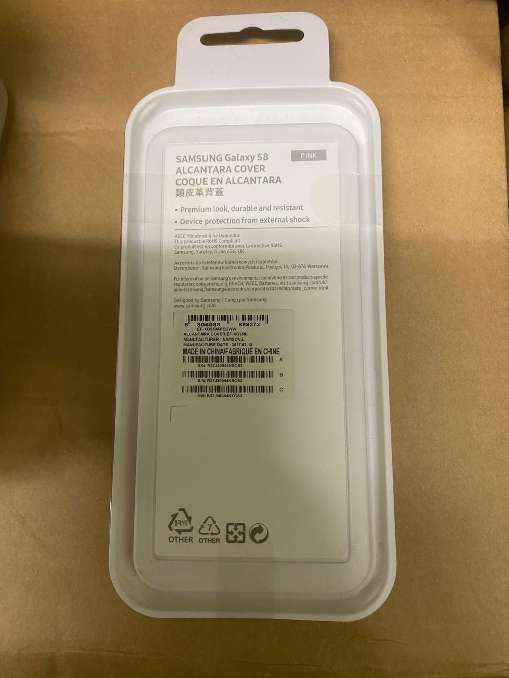 Cover & Protezioni schermo: Samsung S8 Alcantara Cover Hülle – Nuovo e nell'imballaggio originale da Zürich venduto da Tavares2077 1