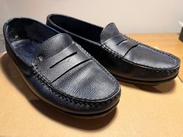 TOD'S Mokassins Leder dunkelblau Grösse 38 Damen gut