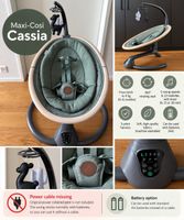 Maxi-Cosi Cassia elektrische Babywippe – Grün
