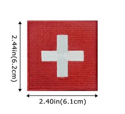 Placchette & Badge: ★Schweiz Flagge gestickt CH Patch★ – Nuovo e nell'imballaggio originale da Tägerwilen venduto da Swiss-Ricardo 1