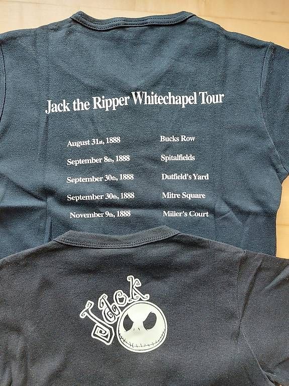 T-shirt: 2 Tshirts, Ghostbusters, Jack the Ripper Grösse S – Usato da Flaach venduto da nad_xpb7 2