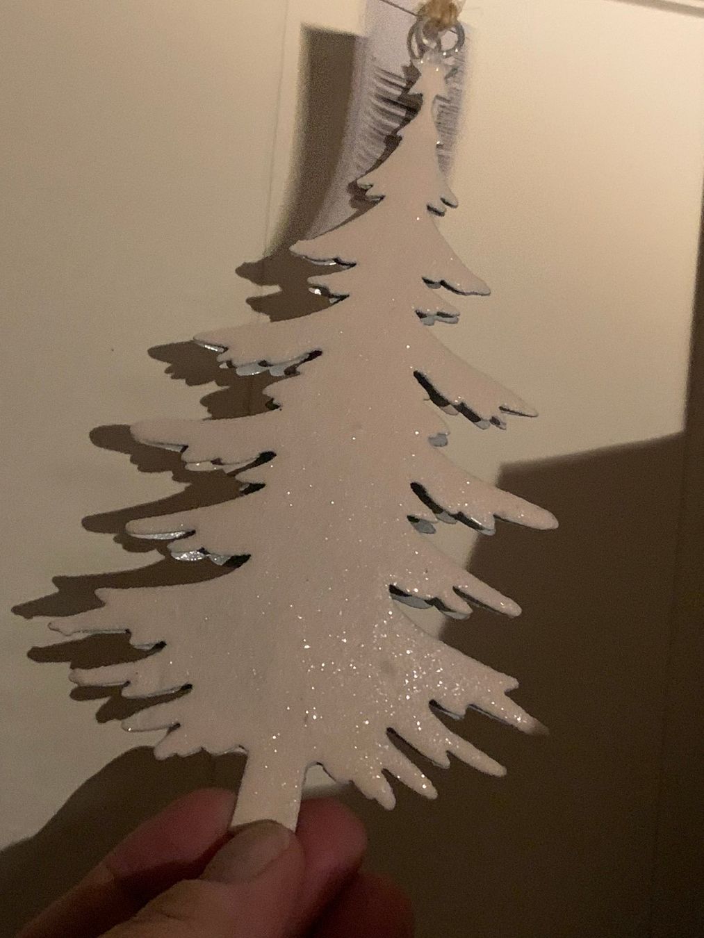 Alle Dekorationen: Weihnachtsbaum Anhänger beige mit Glimmer – Neu (gemäss Beschreibung) aus St. Gallen von Miousch 4