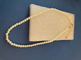 Modeschmuck, Elegante Perlen Halskette, Boho Style, neu