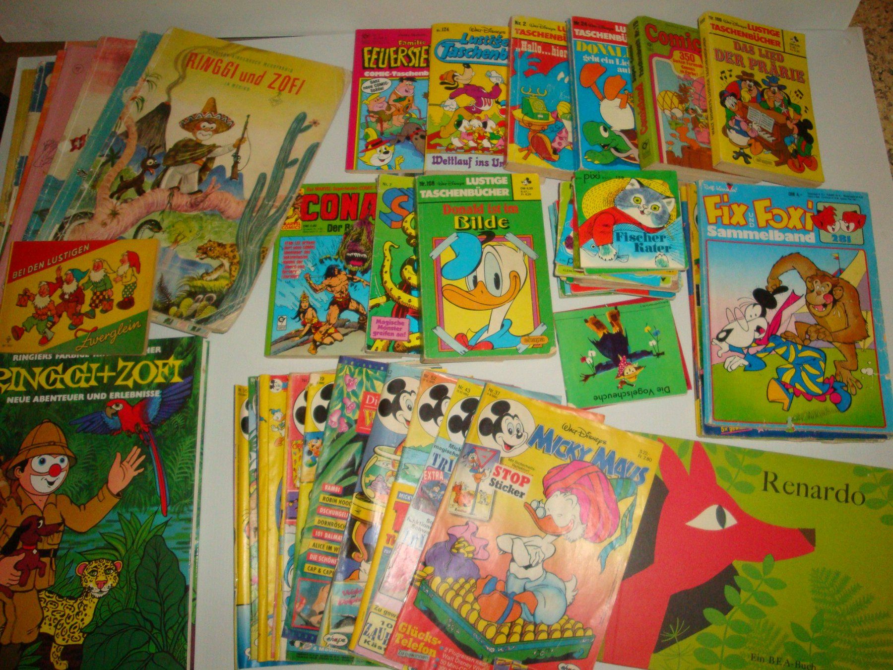 Fumetti: Konvolut Comics: Ringgi+Zofi, Mickey Maus, Fix und Foxi, ... – Difettoso da Enggistein venduto da mach1