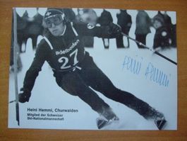 HEINI HEMMI (CH) SKISTAR  HANDSIGNIERT AK !