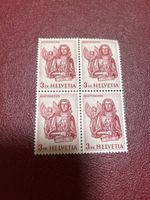 Bloc de 4 timbres Suisse Helvetia Matthaeus 3 fr neuf