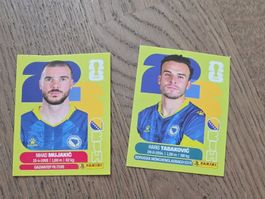 2 vignettes panini Coupe du Monde 2026 BIH
