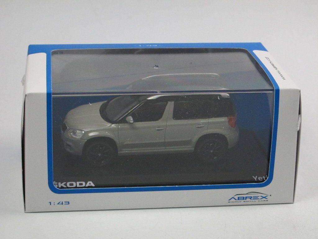 Skoda Modellini d'auto: Skoda Yeti Phase II  2013-2017 hellgrau / schwarz     1:43 – Nuovo e nell'imballaggio originale da Gerlafingen venduto da espero88 9