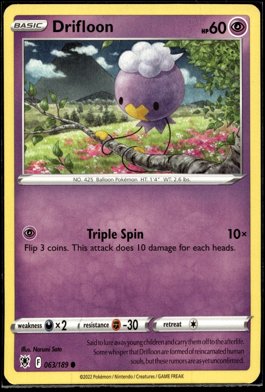 Pokémon Cartes à collectionner: Drifloon (ASR EN 063/189) – D'occasion à Affoltern am Albis par Chiesa_5