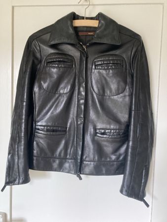 Bally Lederjacke Bomberjacke schwarz 34 / 36 top