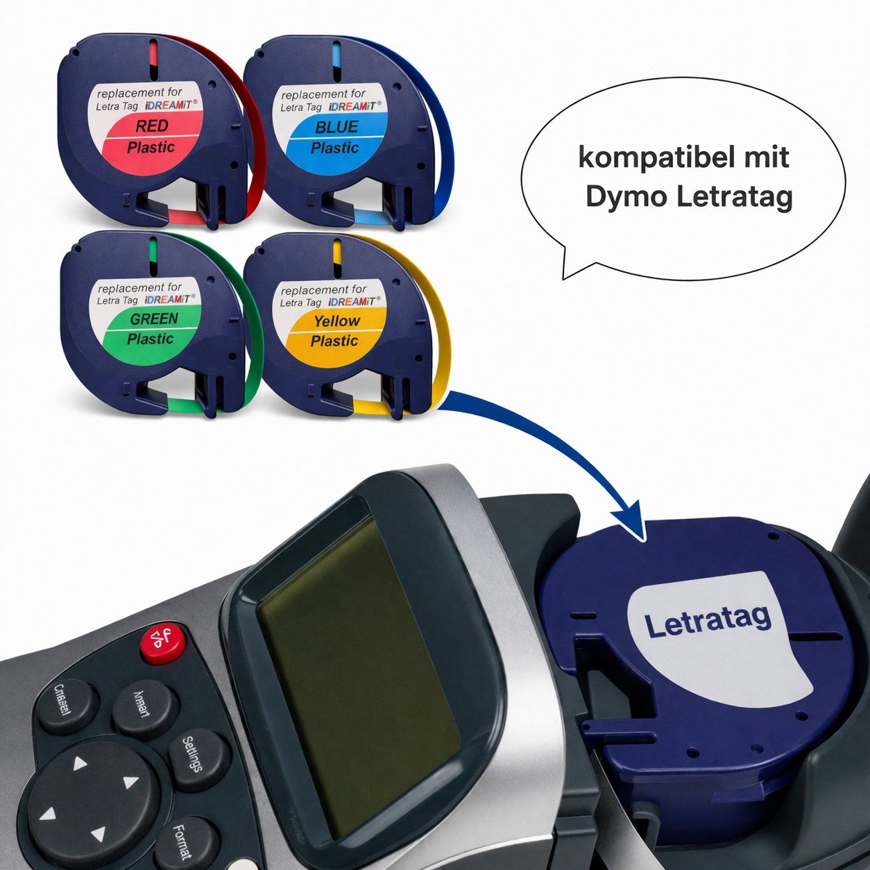 Stampanti: Dymo Letratag Ersatzband - gelb – Nuovo e nell'imballaggio originale da Luzern venduto da Fedo 1