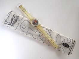 SWATCH Special 1993 "Scribble" Ref. GZ124. new + 1x new batt