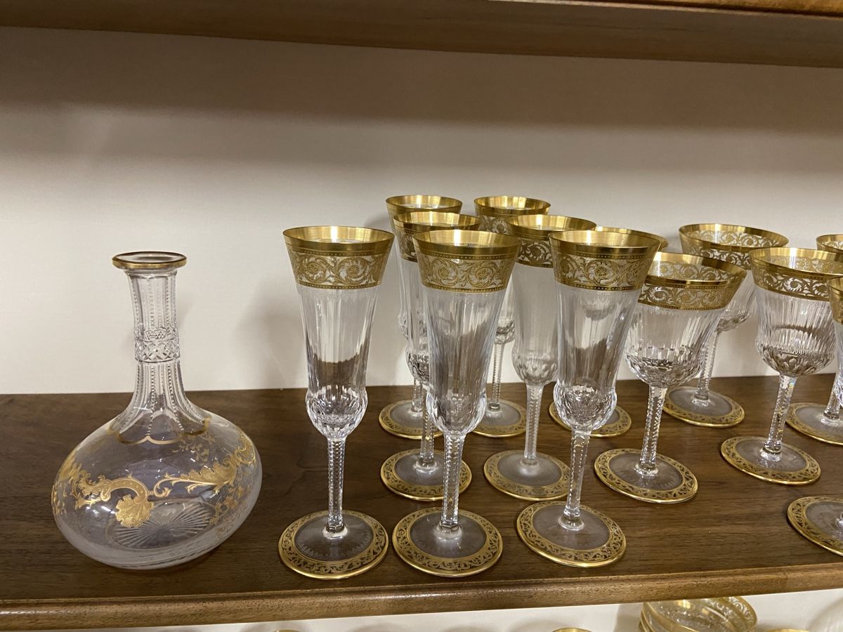 Set di piatti: St.Louis Crystal Gläser 46teilig – Usato da Dietikon venduto da brocki-eyra 3