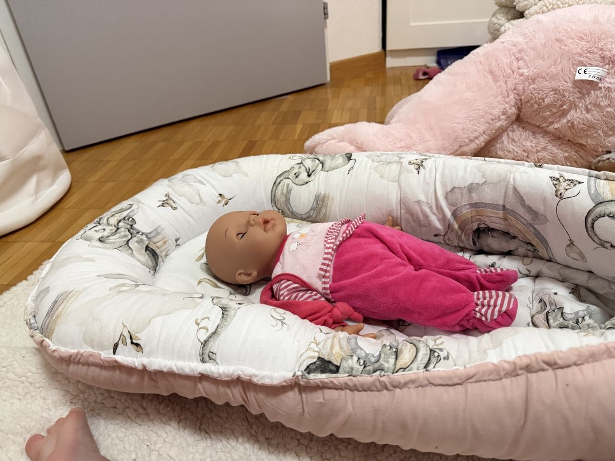 Wiegen & Stubenwagen: Babynest Rosa/Elefantenmotiv – Neu (gemäss Beschreibung) aus Horgen von AA.AW55 4