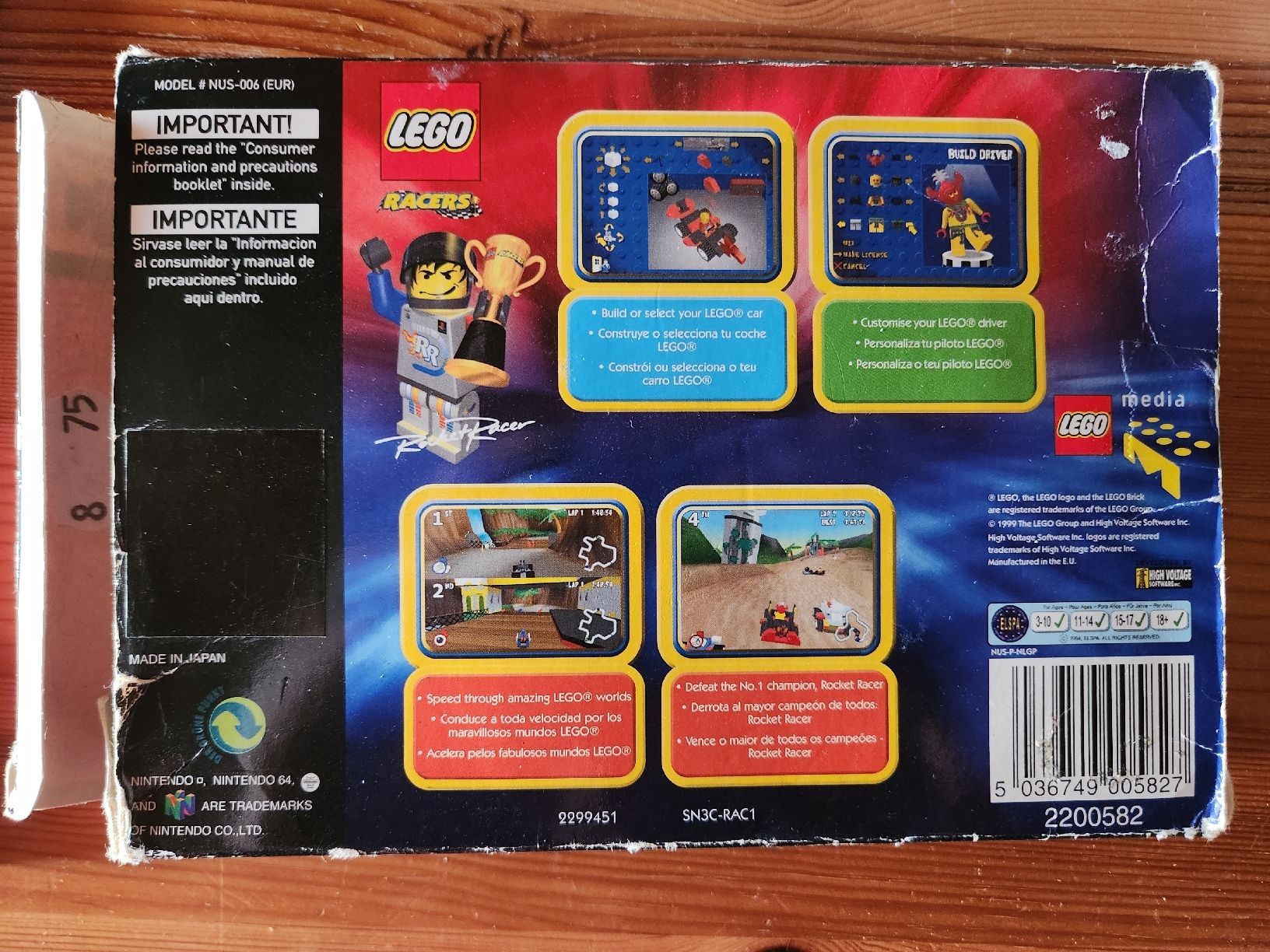 Lego Racers N64 mit OVP und Anleitung (Gebraucht) in Tafers für CHF 79 ...