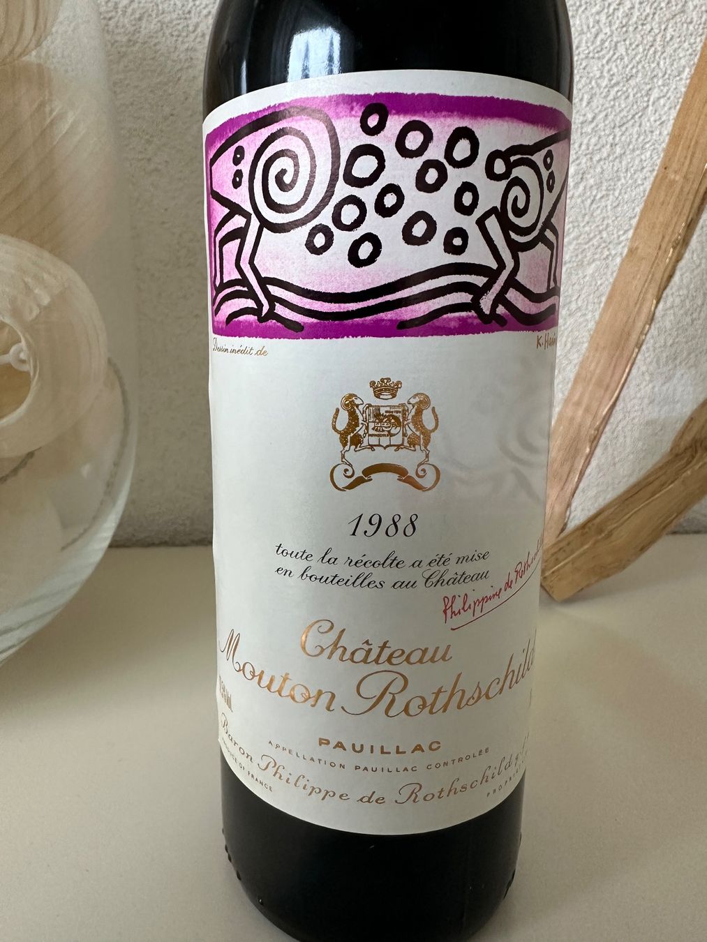 Mouton Rothschild Vino: Château Mouton Rothschild 1988 – Nuovo (secondo la descrizione) da Yens venduto da Rilou80 1