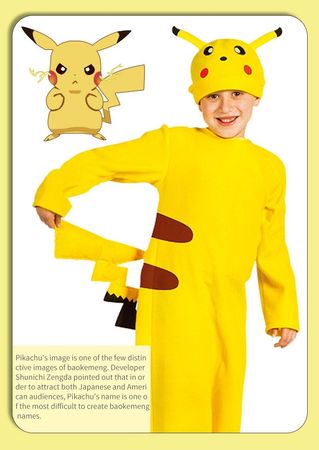 Pokémon-Kostüm für Kinder Pikachu