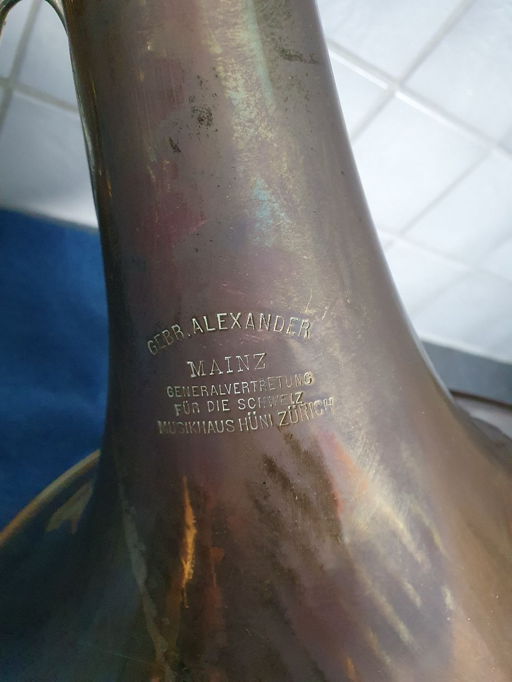 Musikinstrumente: Waldhorn alt  – Gebraucht aus WUERENLOS von  1