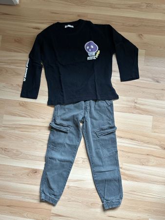 Jeans und Sweatshirt für coole Jungs Grösse 134