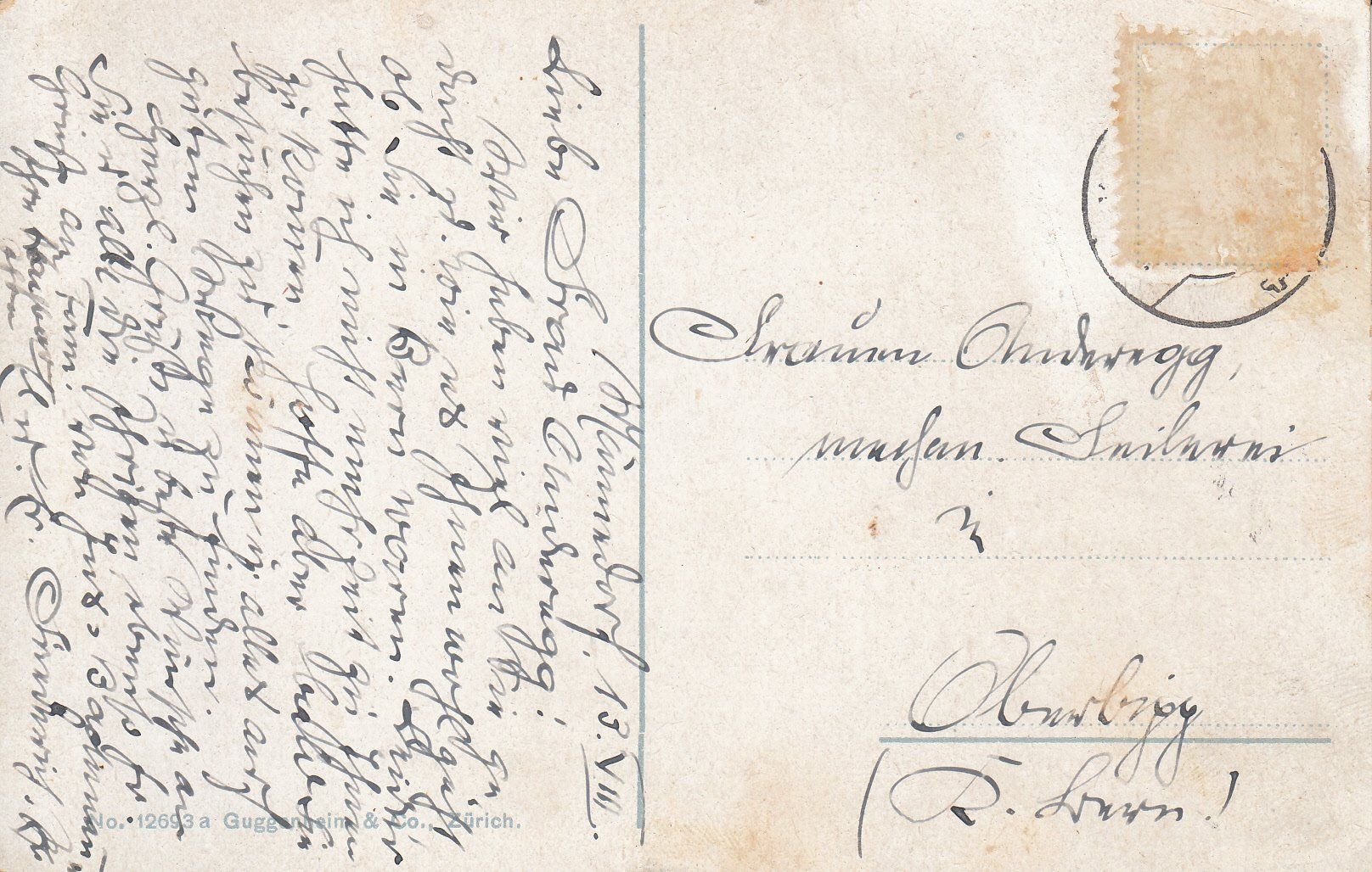 Ansichtskarten: Männedorf ca. 1920 – Gebraucht aus Bürglen TG von StampGraf 1