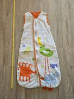 Gefütterter Babyschlafsack mit Tiermotiven Grösse 90 cm