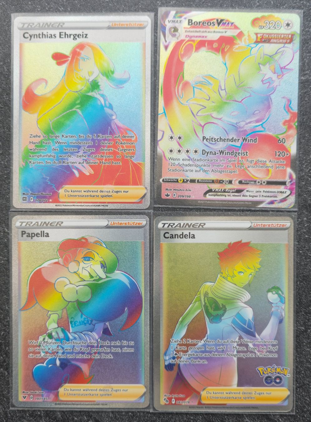 Pokémon Sammelbilder & Trading cards: 4xPokemon-Rainbow-Karten DE – Neu (gemäss Beschreibung) aus Zürich von Enver90
