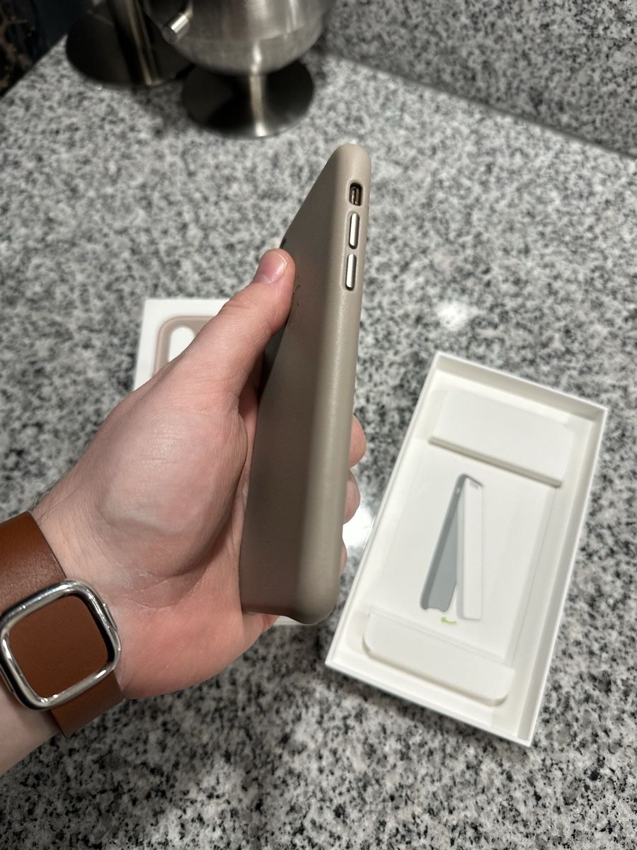 Apple Cover & Protezioni schermo: iPhone X/Xs Leather Case Taupe – Nuovo (secondo la descrizione) da Zug venduto da cvTrex 4