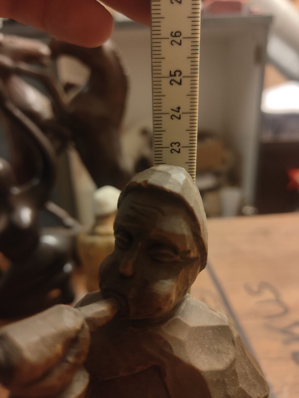 Statuette: Holz Figur Laternenmann Handgeschnitzt (D) – Usato da Rorschach venduto da TimelessTrading 3