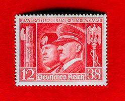 DEUTSCHES REICH DUE POPOLI HITLER MUSSOLINI BERLIN 1941**
