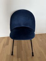 4 dining chairs in dark blue color 