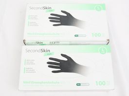 SECOND SKIN Nitril Einweghandschuhe Gr. L 2 Pack