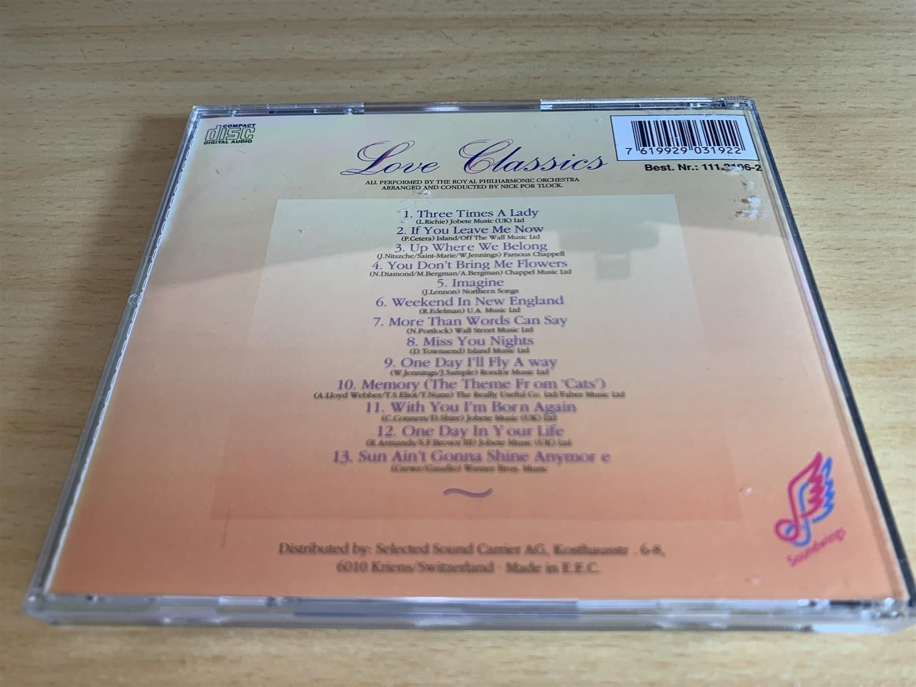 CDs: Philharmonic Orchestra – Love Classics – Gebraucht aus Rikon im Tösstal von Alpenmutz 1