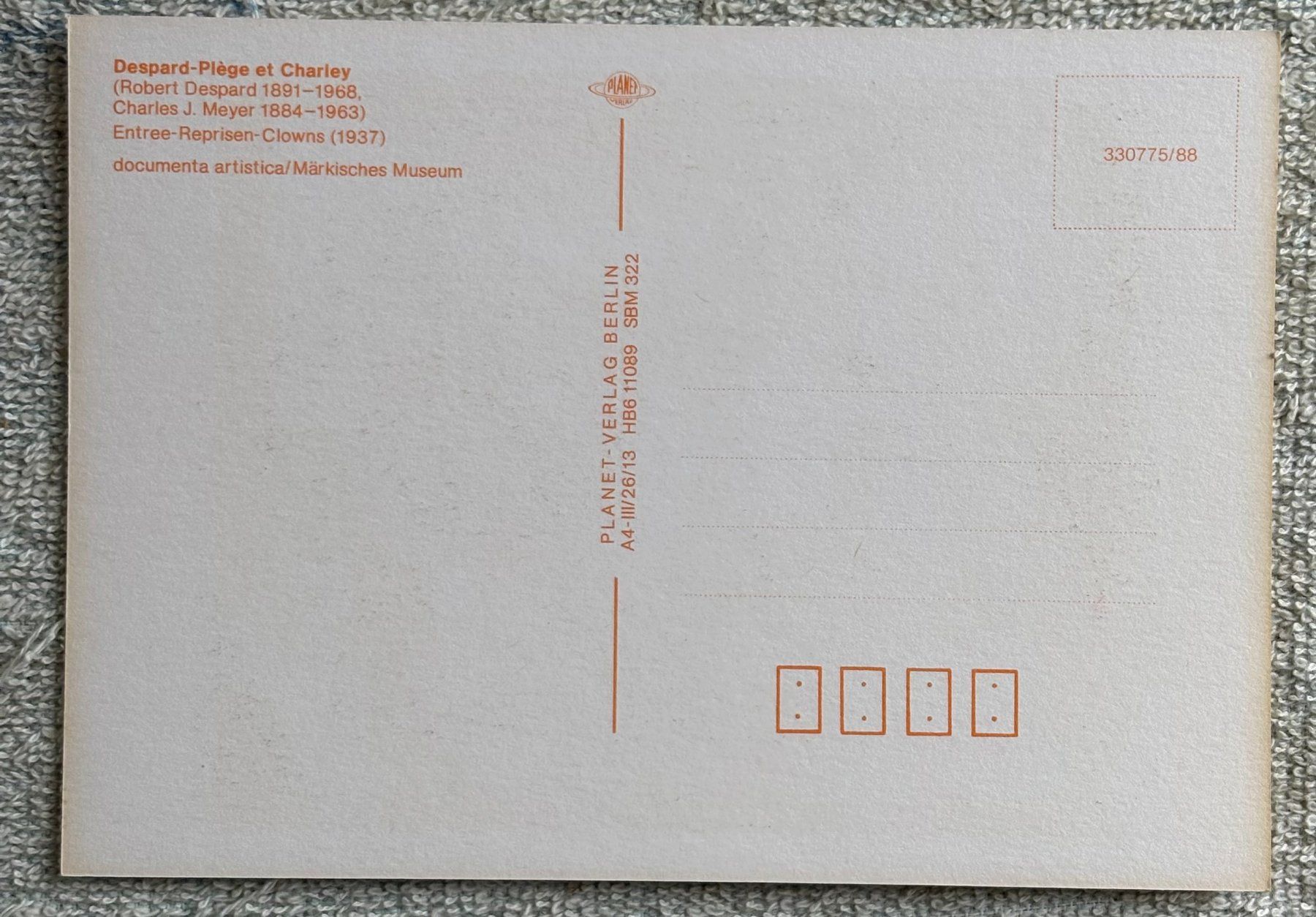 Cartoline postali: CLOWN ANSICHTSKARTEN 12 STÜCK NEU – Usato da Ostermundigen venduto da Wyatt-Earp 7