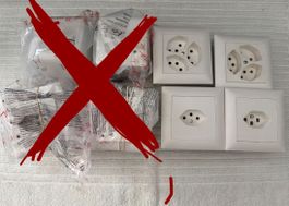 4x Steckdosen Ediziodue weiss