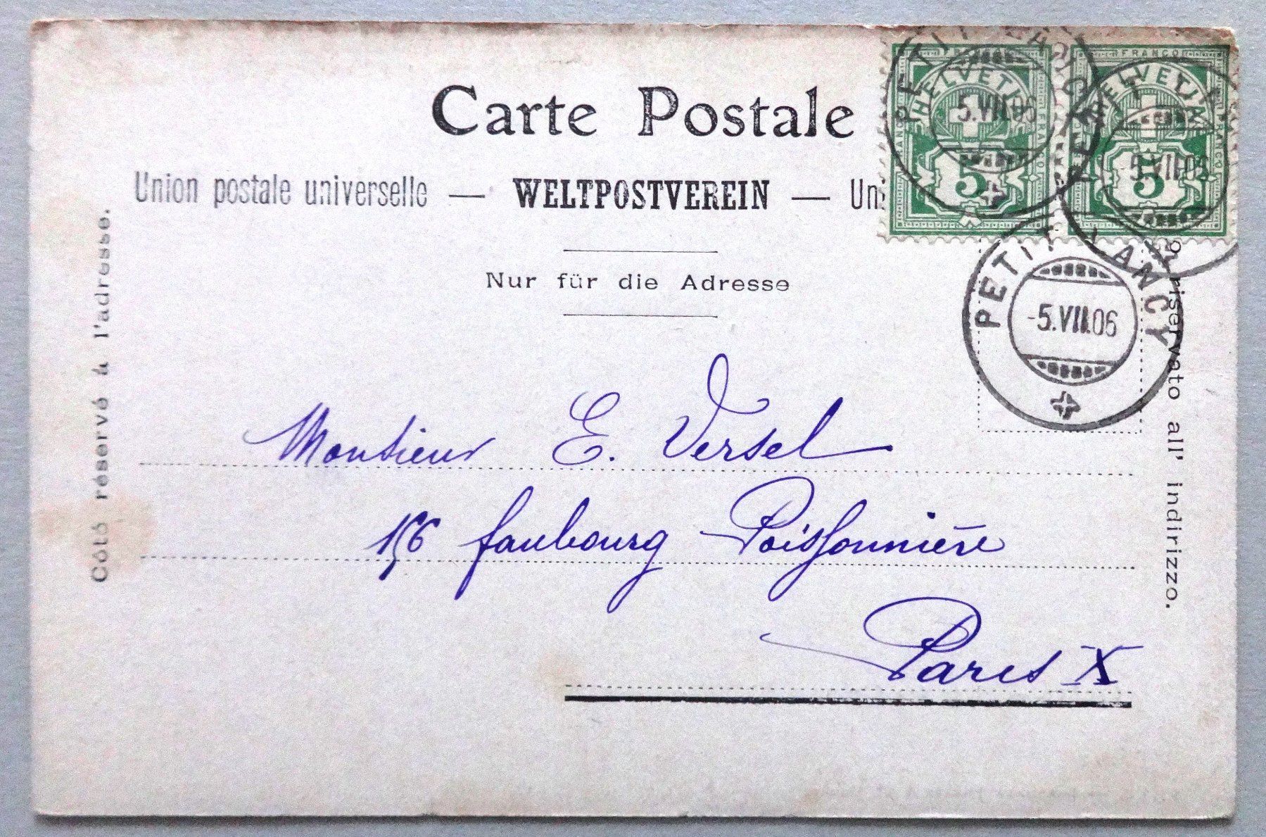 Cartoline postali: Genève - Place des Alpes – Usato da Fétigny venduto da Billy2miny 1