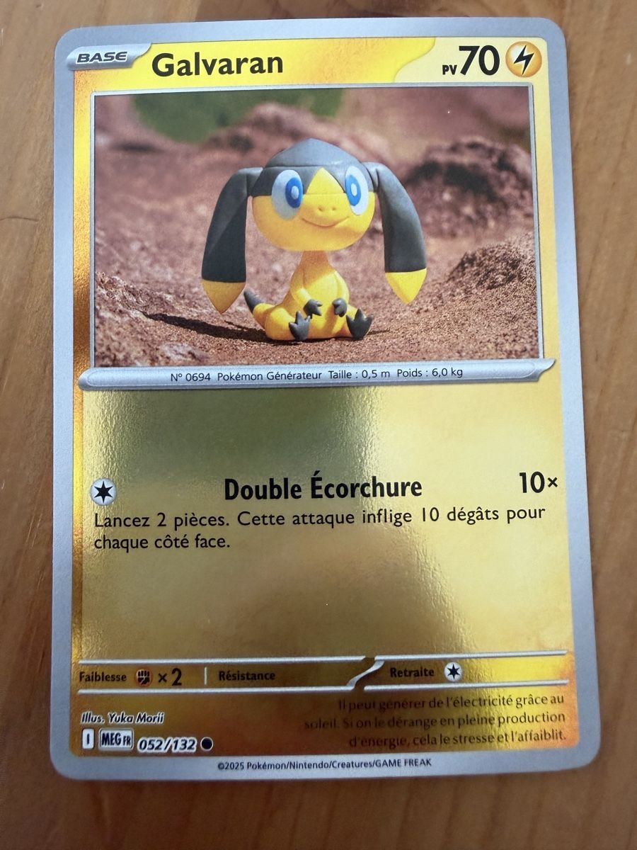 Pokémon Carte collezionabili: Galvaran (MEG052) – Nuovo (secondo la descrizione) da Vevey venduto da Matx