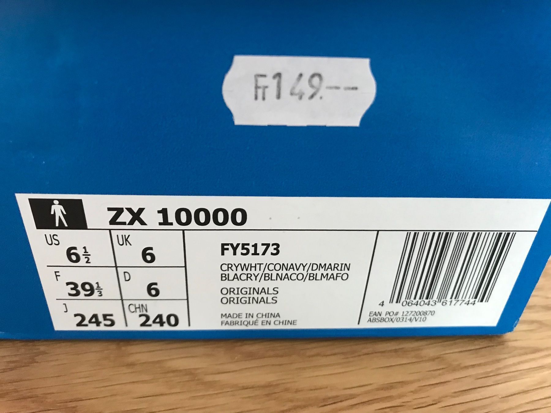 Adidas Scarpe da uomo: Adidas zx 10000 – Nuovo e nell'imballaggio originale da Weisslingen venduto da Espenmoos79 3