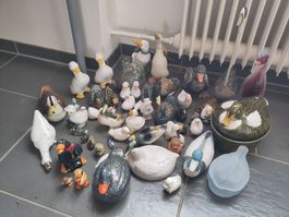 Konvolut Entenfiguren Sammlung für Garten & Heimdeko