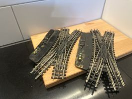 Trix H0 2x elektrische Doppelkreuzungsweichen gebraucht
