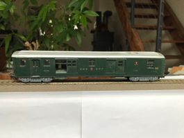 HAG 410, gepäckwagen der SBB, erhabene schrift