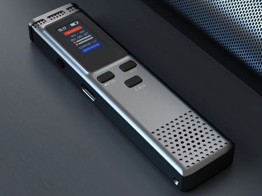 Sprachrekorder 16GB Digital - USB Diktiergerät Mit Mikrofon Für Vorträge