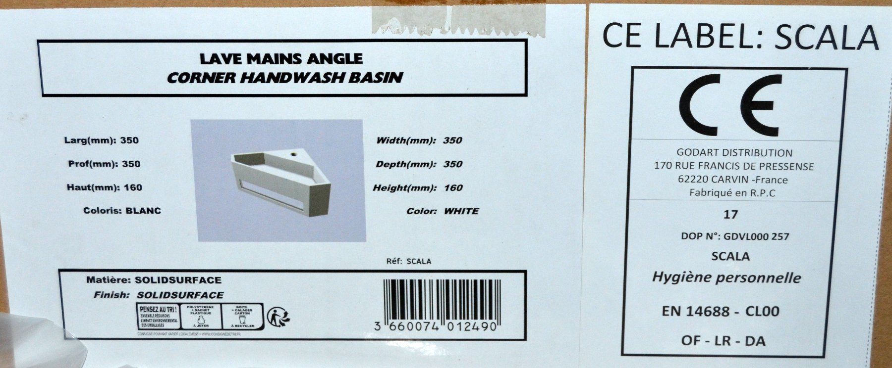 Lavabi & lavandini: Eckwaschbecken / Lave-mains angle – Nuovo (secondo la descrizione) da Collonges venduto da arashee 3