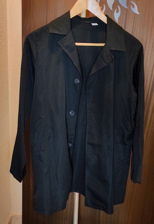 Wikinger Trenchcoat Herren Mittelalter - 3D Druck Hoodie Umhangmantel Schwarz