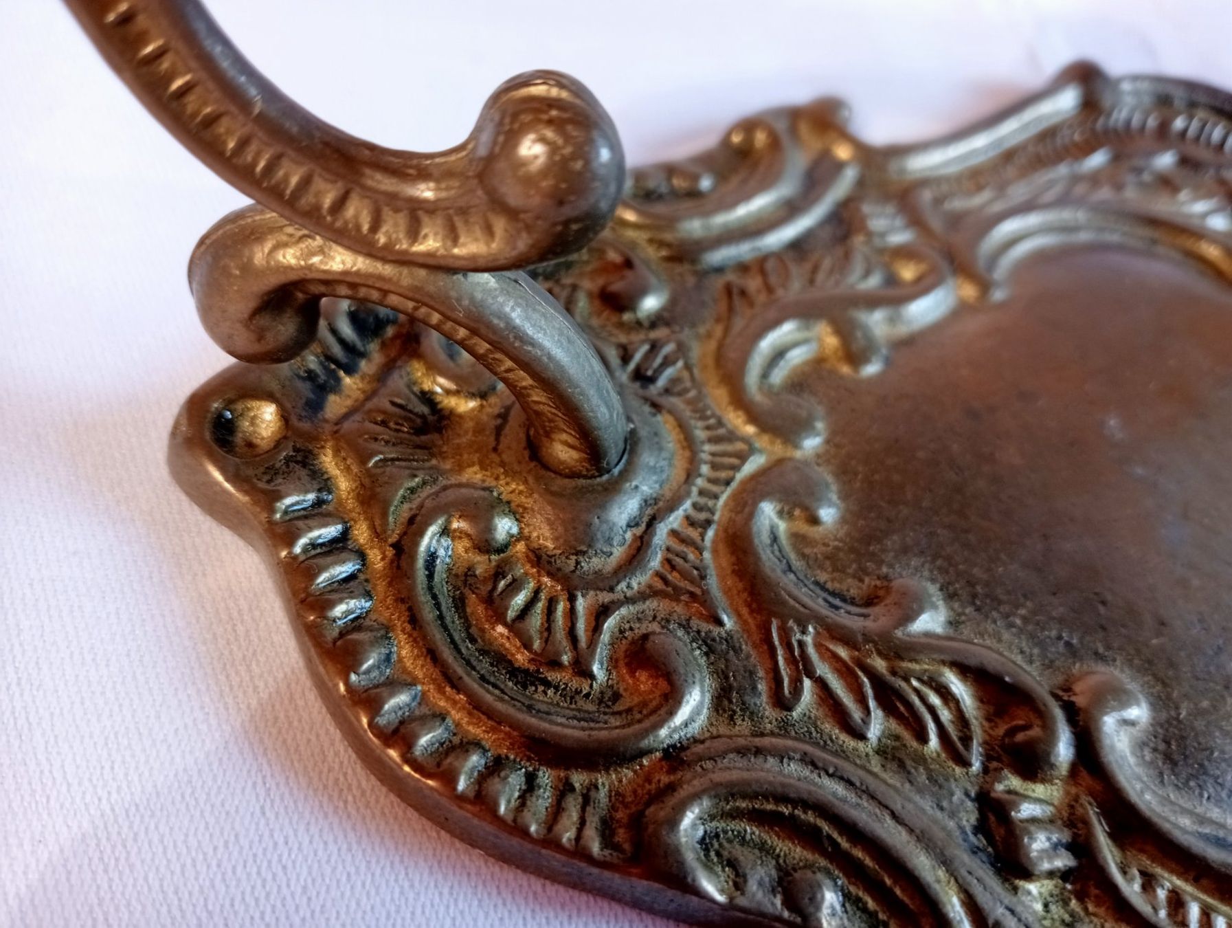 Portacandele: Antiker Wandkerzenhalter aus Messing oder Bronze 818 Gramm – Usato da Oberdorf BL venduto da Barocki888 2